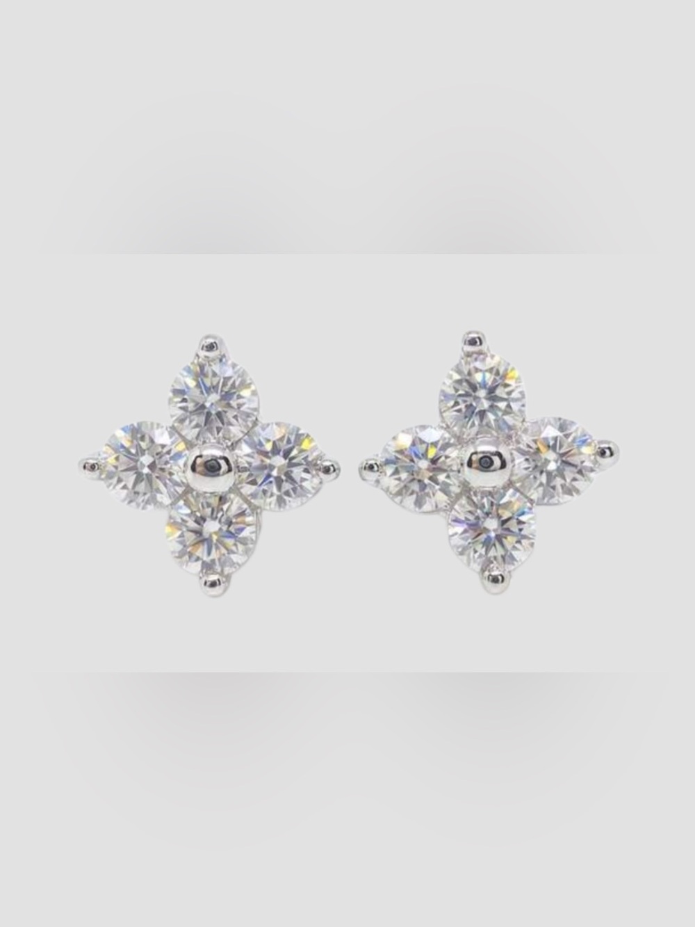 MOISSANITE 0.8 CT Total in 925 Sterling Silver